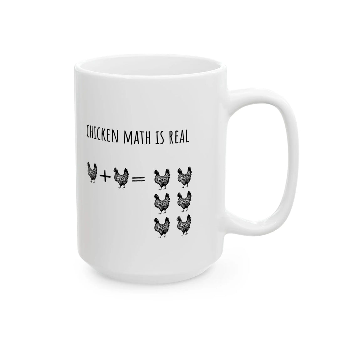 Chicken Math Is Real – Funny Chicken Lover Mug - Serene Crafts Hub