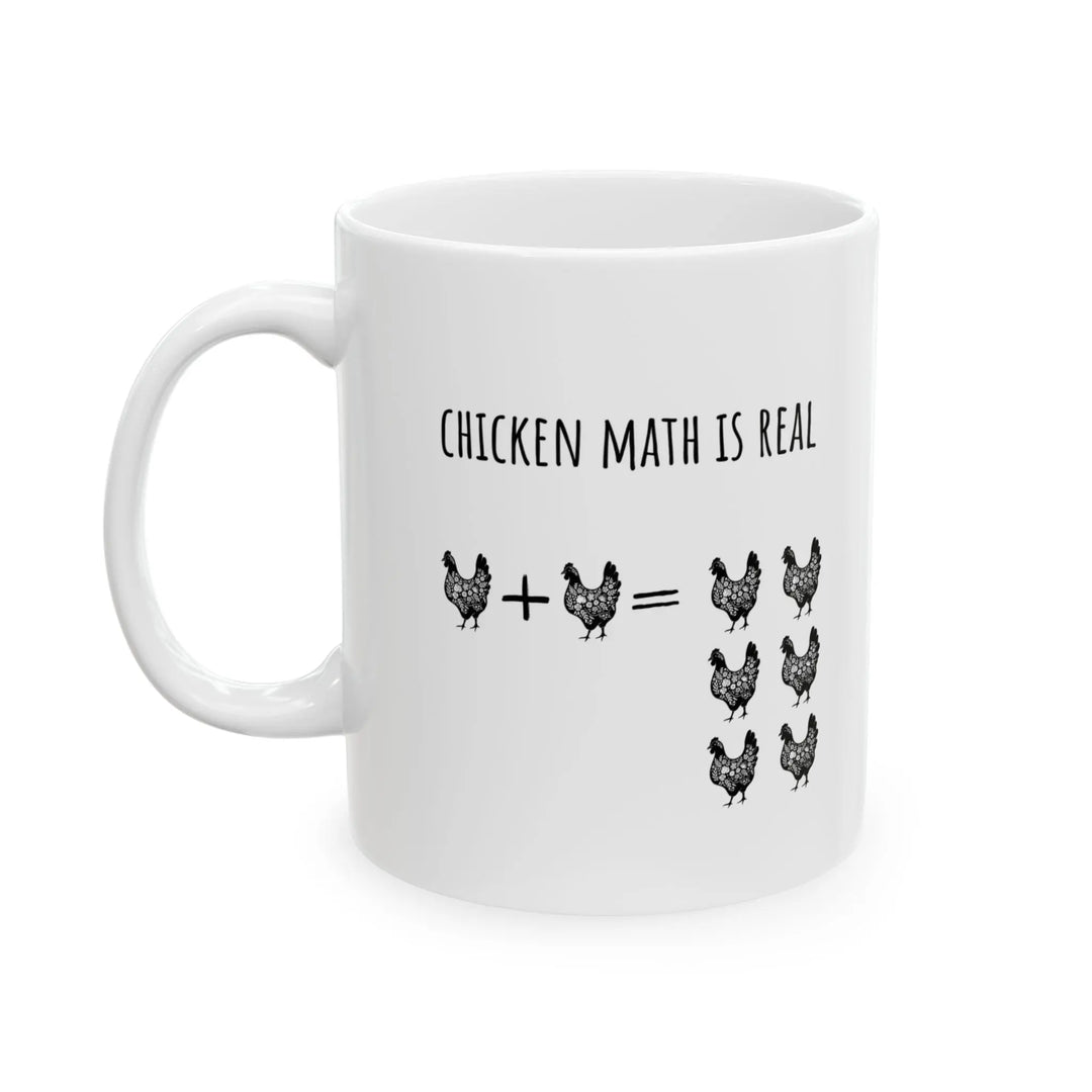 Chicken Math Is Real – Funny Chicken Lover Mug - Serene Crafts Hub