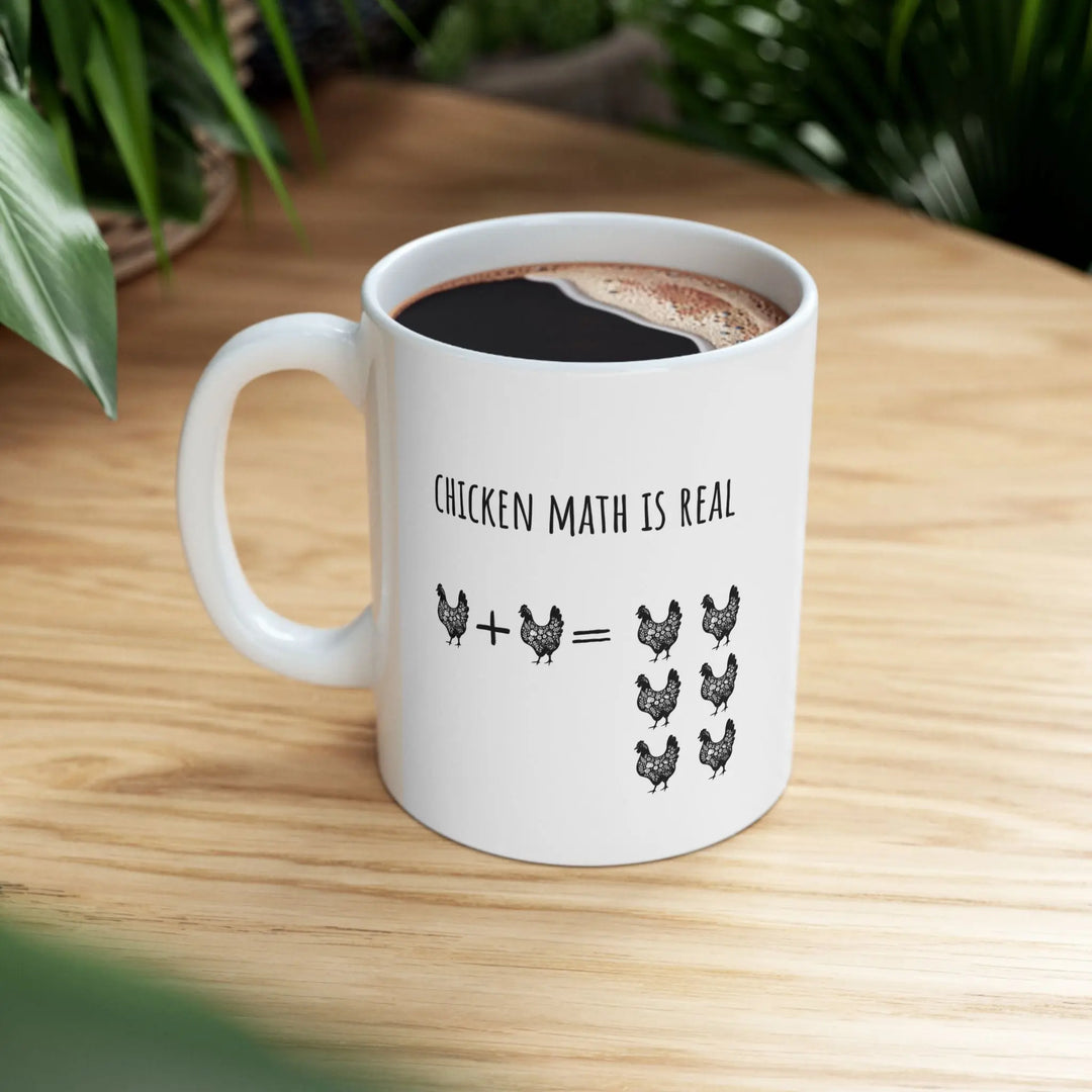 Chicken Math Is Real – Funny Chicken Lover Mug - Serene Crafts Hub