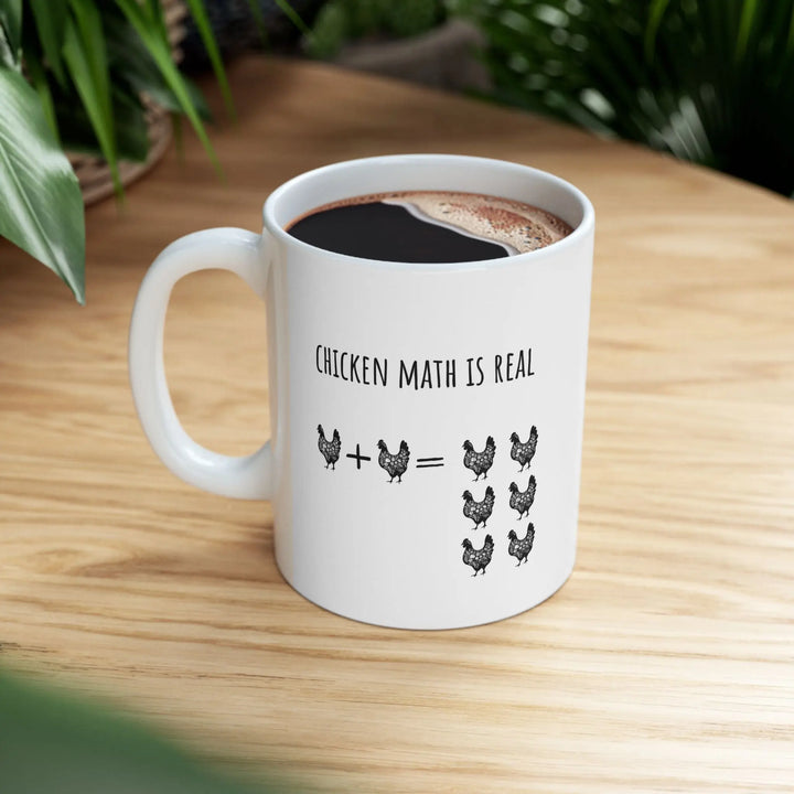 Chicken Math Is Real – Funny Chicken Lover Mug - Serene Crafts Hub
