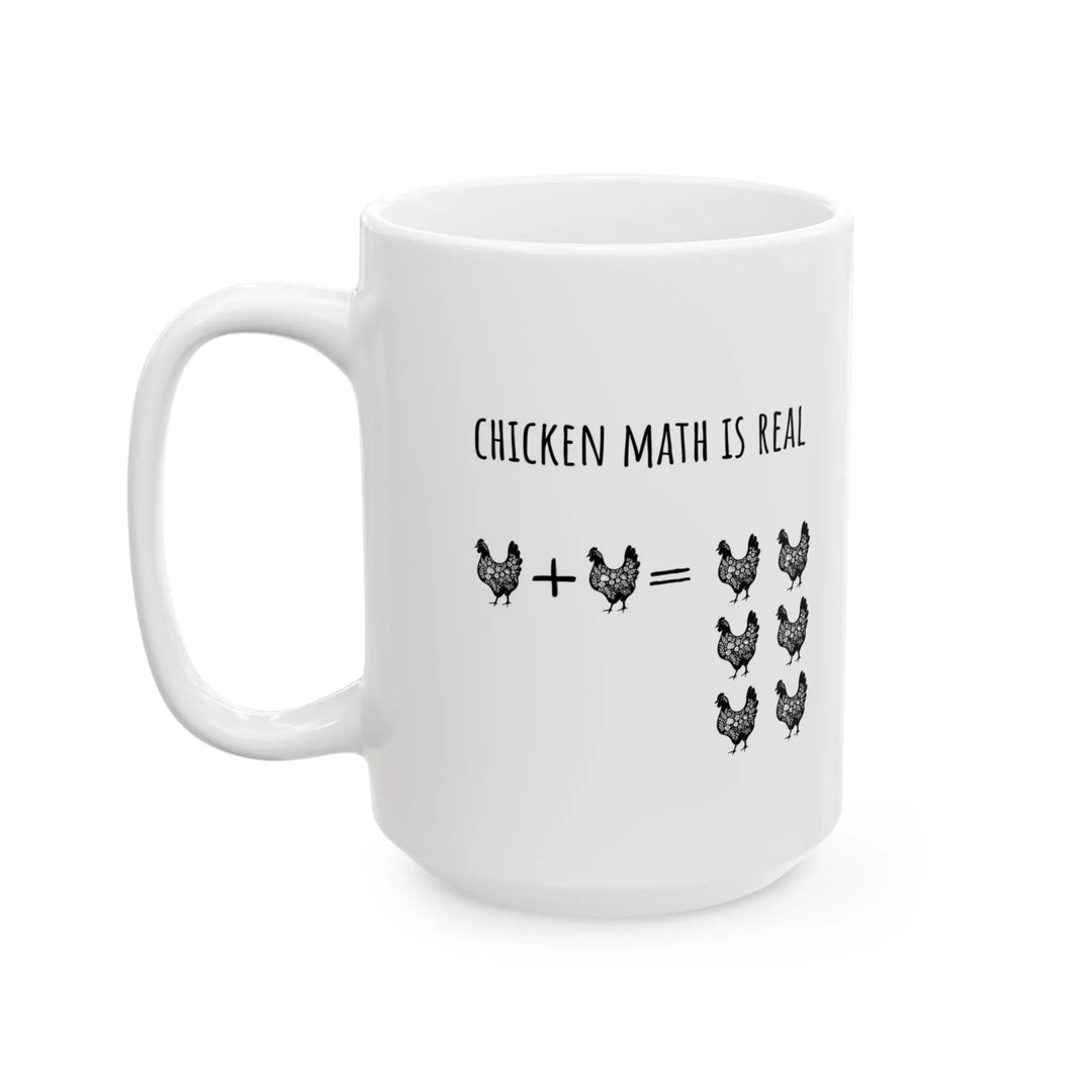 Chicken Math Is Real – Funny Chicken Lover Mug - Serene Crafts Hub