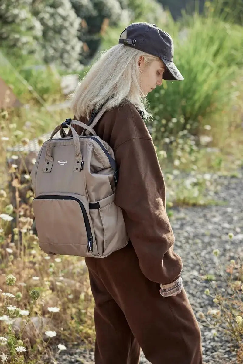Diaper Backpack Bag, Anti Theft, Waterproof Nylon - Serene Crafts Hub