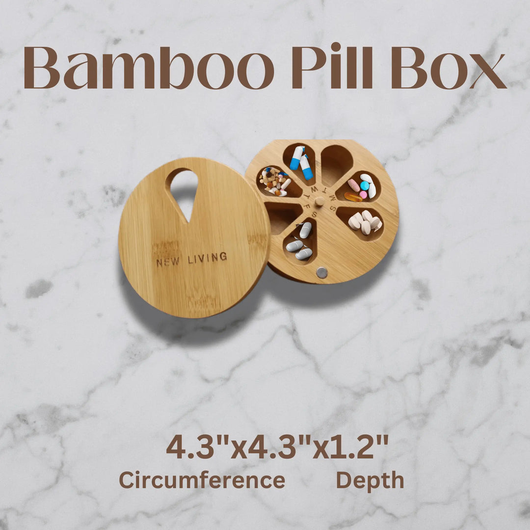 Eco - Friendly Bamboo Pill Case - Serene Crafts Hub