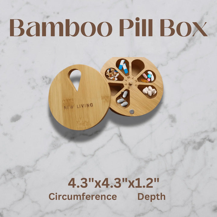 Eco - Friendly Bamboo Pill Case - Serene Crafts Hub