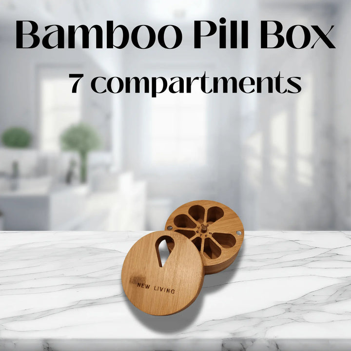 Eco - Friendly Bamboo Pill Case - Serene Crafts Hub