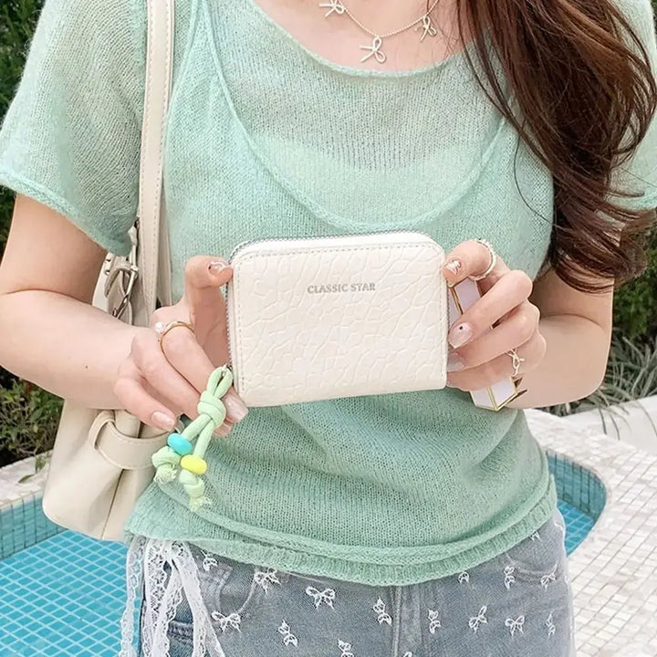 Elegant Women's Short PU Leather Wallet - Serene Crafts Hub