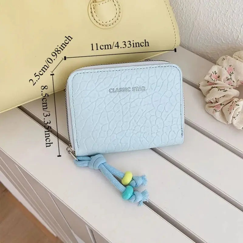 Elegant Women's Short PU Leather Wallet - Serene Crafts Hub
