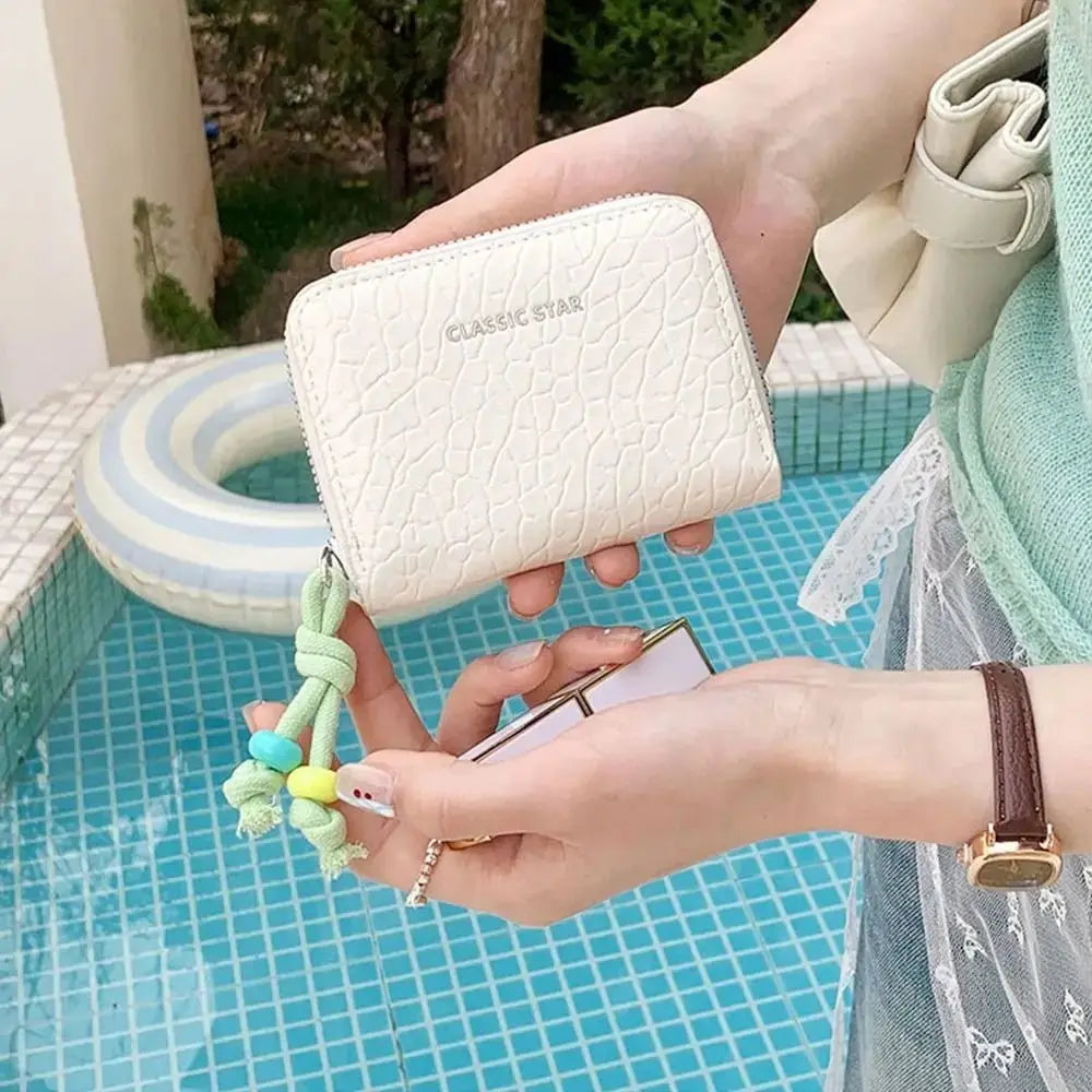 Elegant Women's Short PU Leather Wallet - Serene Crafts Hub