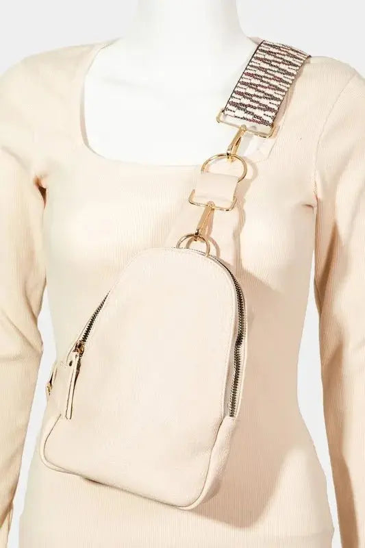 Fame Single Strap Faux Leather Sling Bag - Serene Crafts Hub