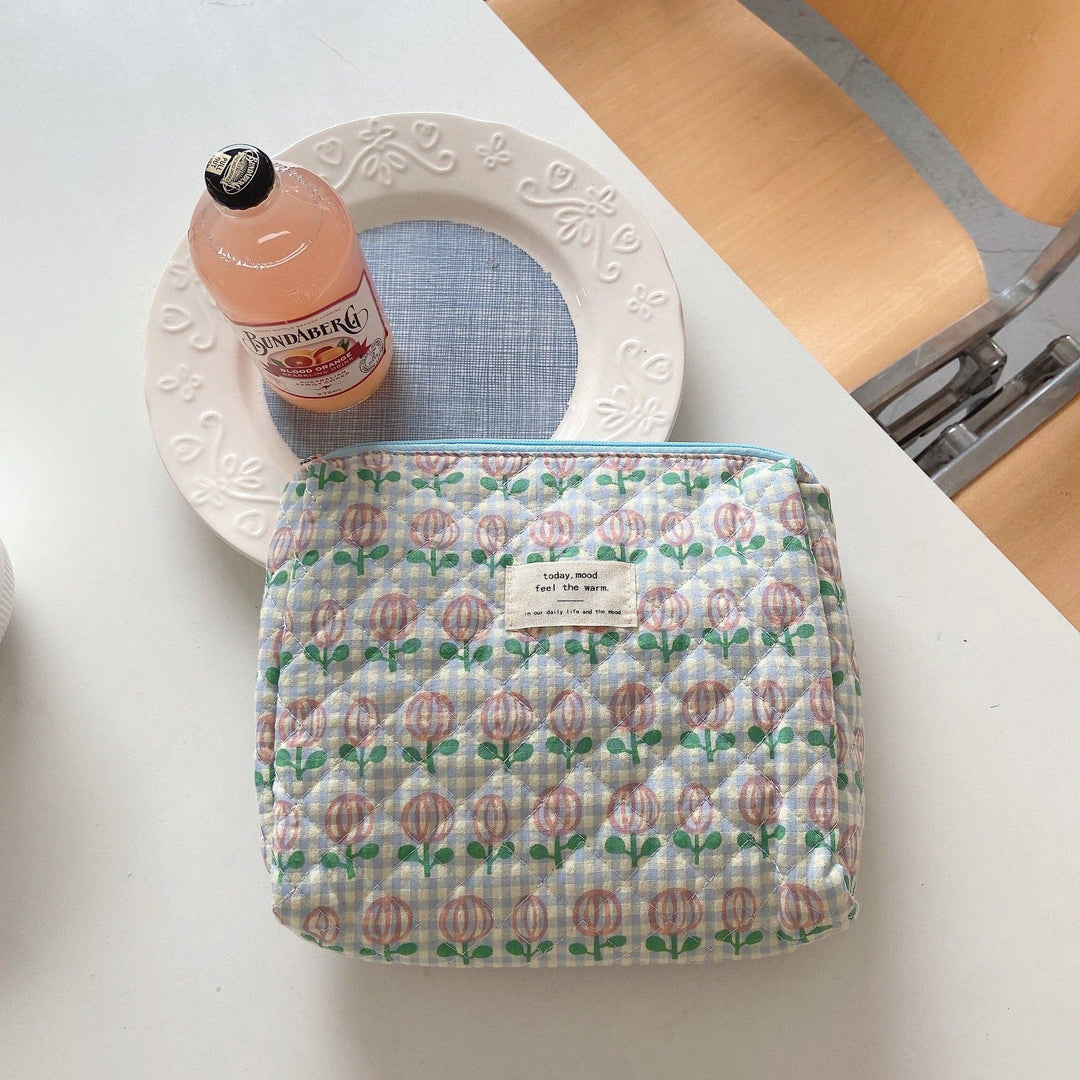 Floral Storage Purse Cosmetic Bag - Serene Crafts Hub