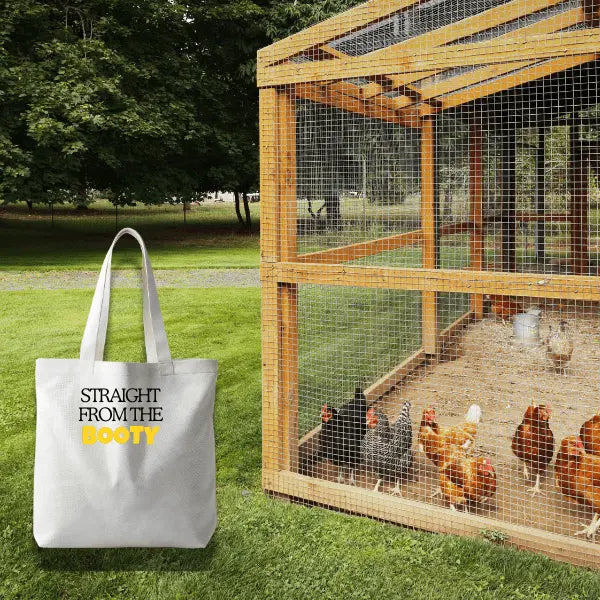Funny Chicken Tote – “Straight From the Booty” - Serene Crafts Hub