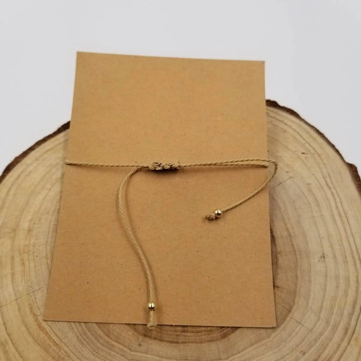 Handwoven Constellation Bracelet with Natural Stone - Celestial Jewelry with Card - Serene Crafts Hub