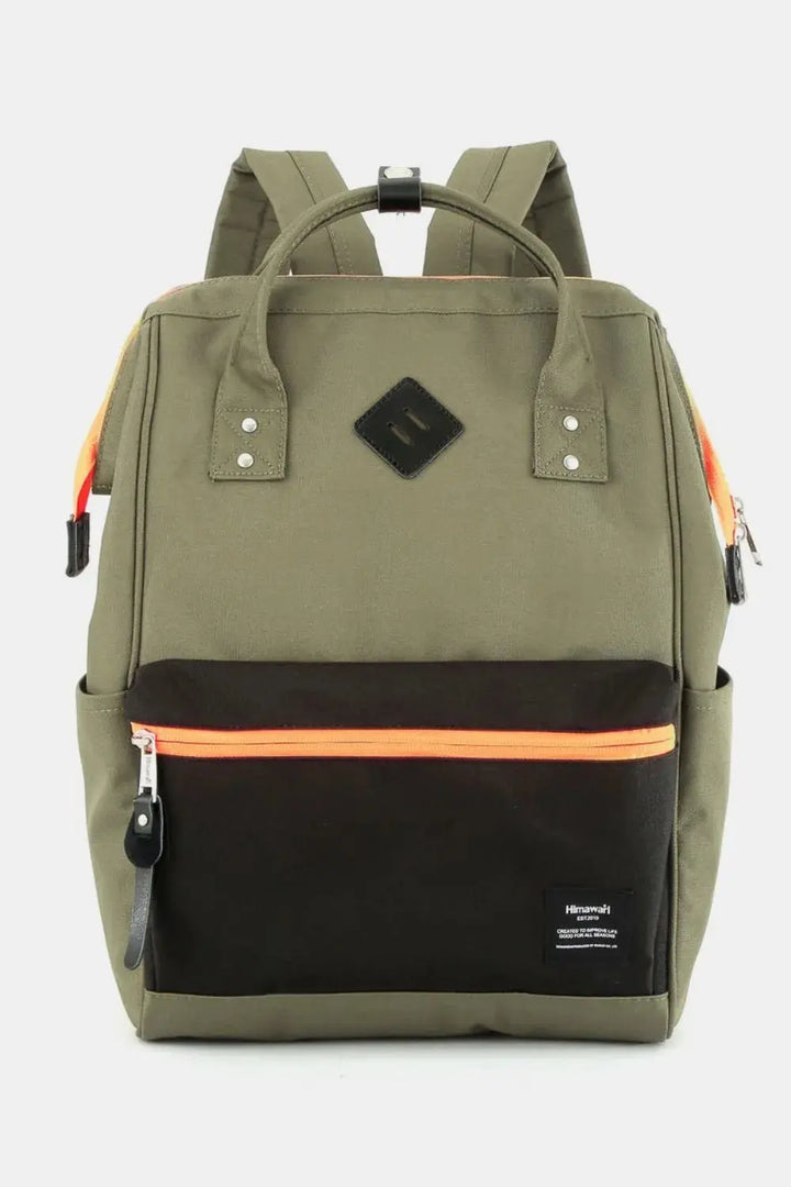 Himawari Contrast Waterproof Backpack Bag with Reinforced Edges - Serene Crafts Hub