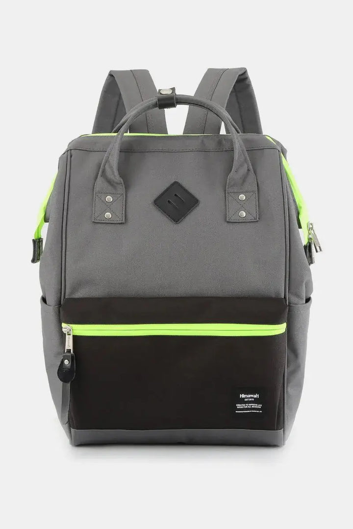 Himawari Contrast Waterproof Backpack Bag with Reinforced Edges - Serene Crafts Hub