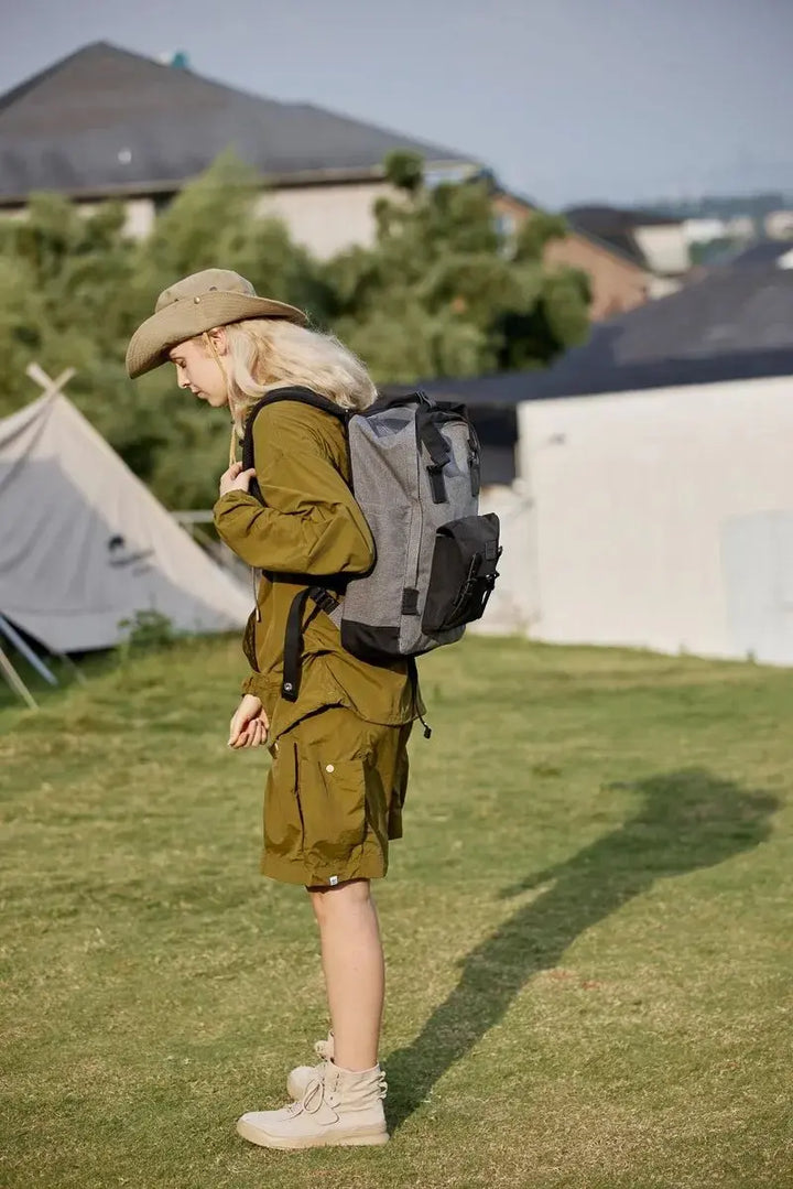 Himawari Waterproof Canvas Backpack Bag with Handles - Serene Crafts Hub