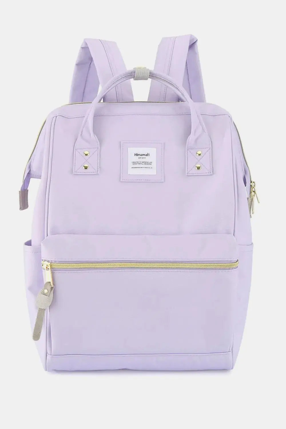 Himawari Waterproof Canvas Backpack Bag with Side Pockets - Serene Crafts Hub