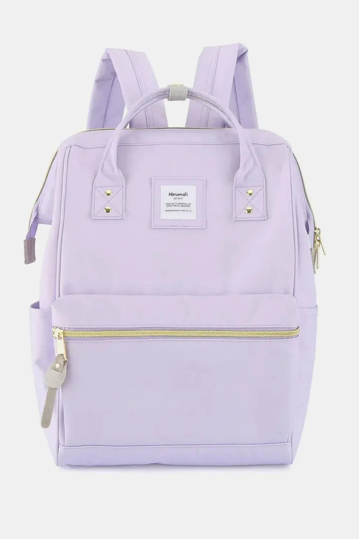 Himawari Waterproof Canvas Backpack Bag with Side Pockets - Serene Crafts Hub