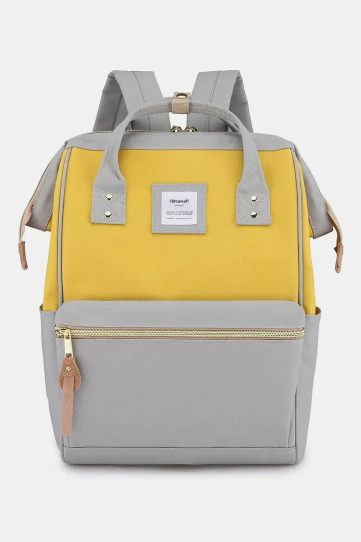 Himawari Waterproof Canvas Backpack Bag with Side Pockets - Serene Crafts Hub