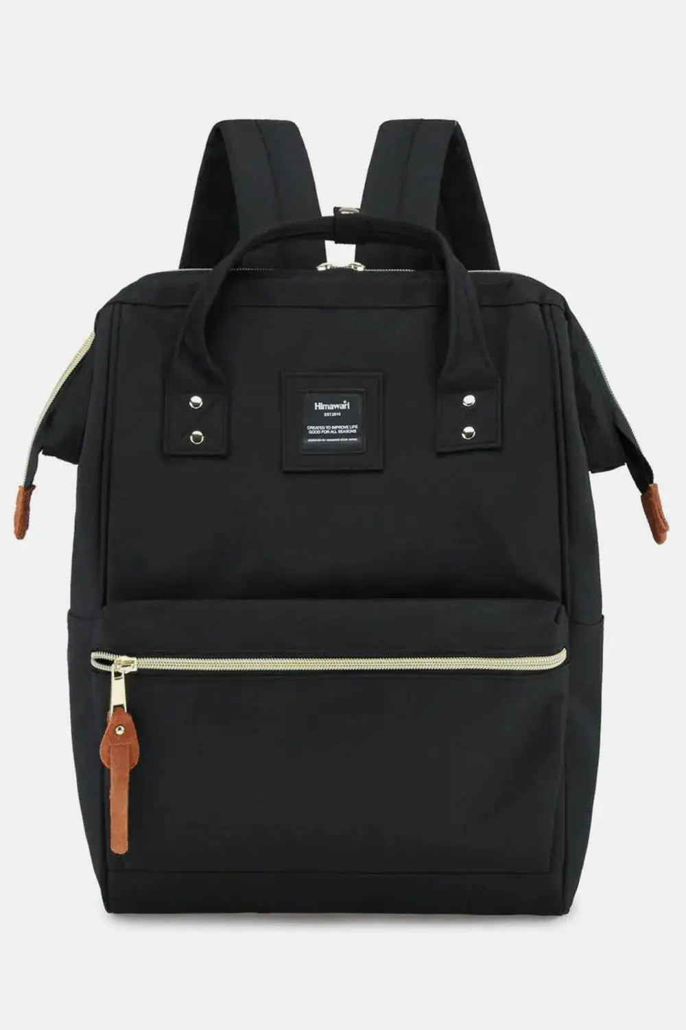 Himawari Waterproof Canvas Backpack Bag with Side Pockets - Serene Crafts Hub