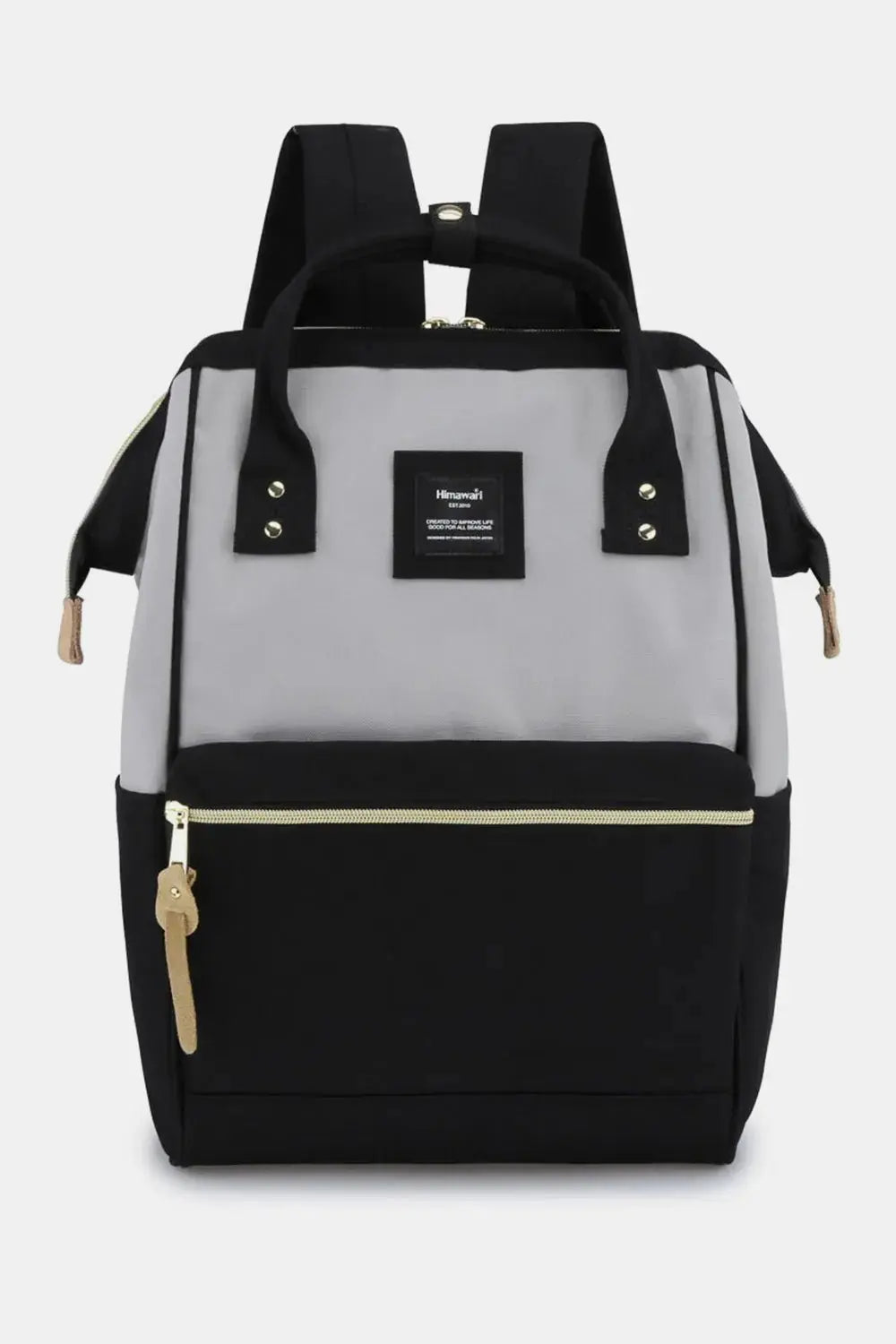 Himawari Waterproof Canvas Backpack Bag with Side Pockets - Serene Crafts Hub