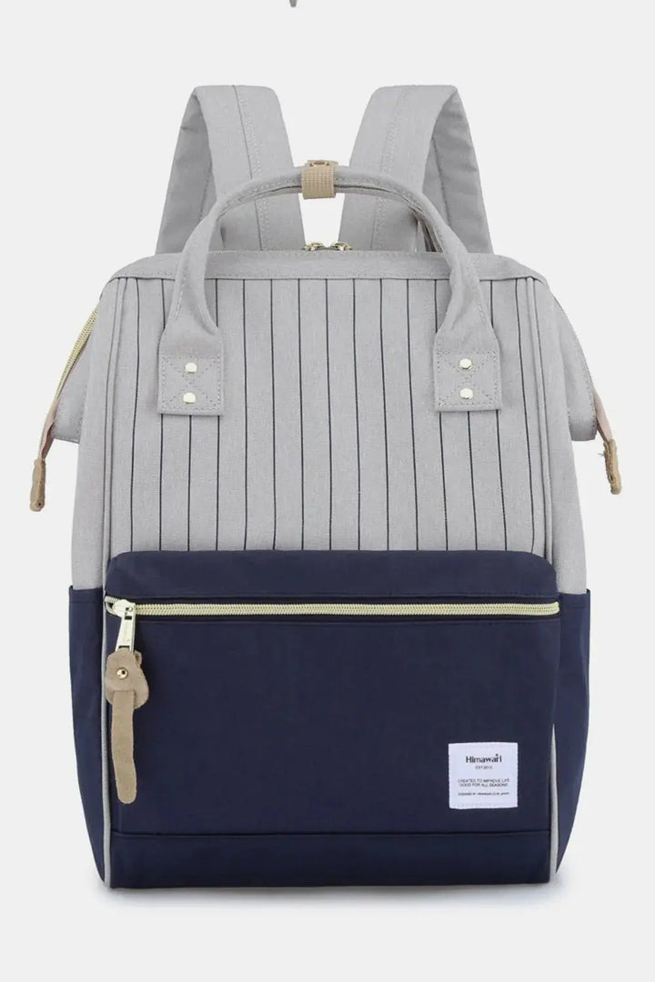 Himawari Waterproof Canvas Backpack Bag with Side Pockets - Serene Crafts Hub