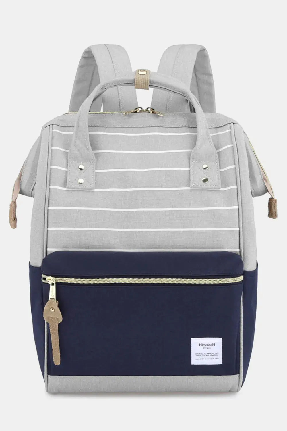 Himawari Waterproof Canvas Backpack Bag with Side Pockets - Serene Crafts Hub