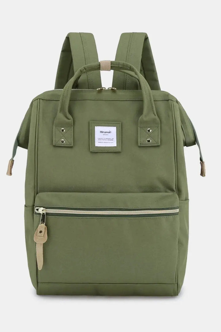 Himawari Waterproof Canvas Backpack Bag with Side Pockets - Serene Crafts Hub