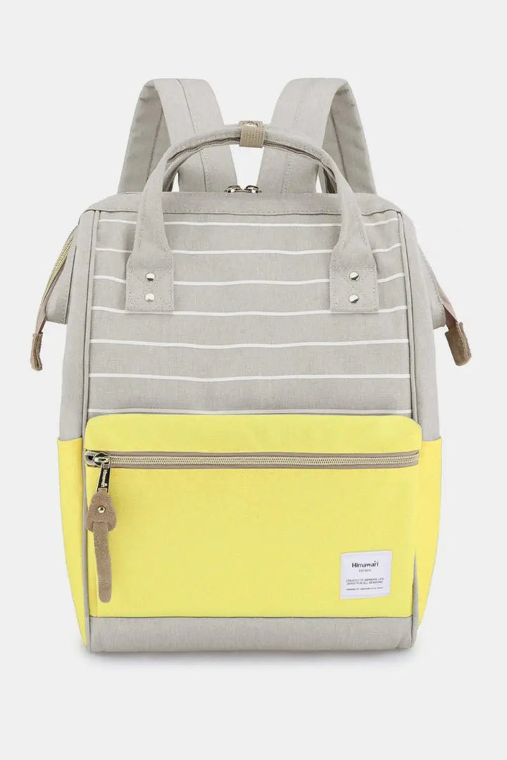 Himawari Waterproof Canvas Backpack Bag with Side Pockets - Serene Crafts Hub