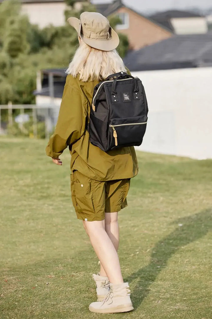 Himawari Waterproof Canvas Backpack Bag with Side Pockets - Serene Crafts Hub