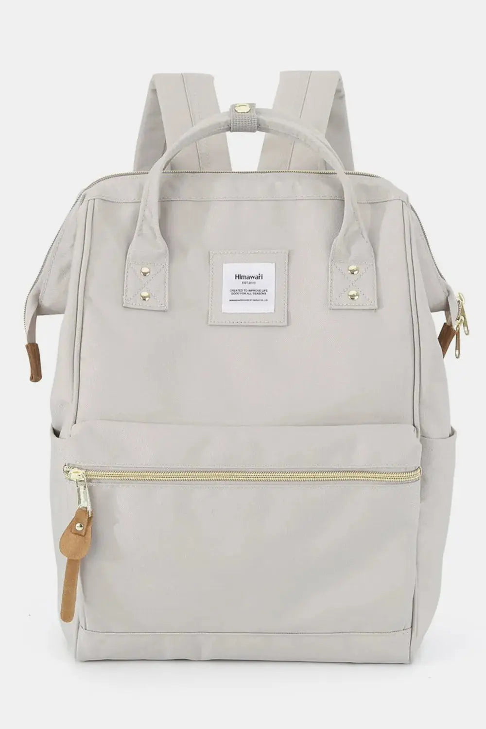 Himawari Waterproof Canvas Backpack Bag with Side Pockets - Serene Crafts Hub