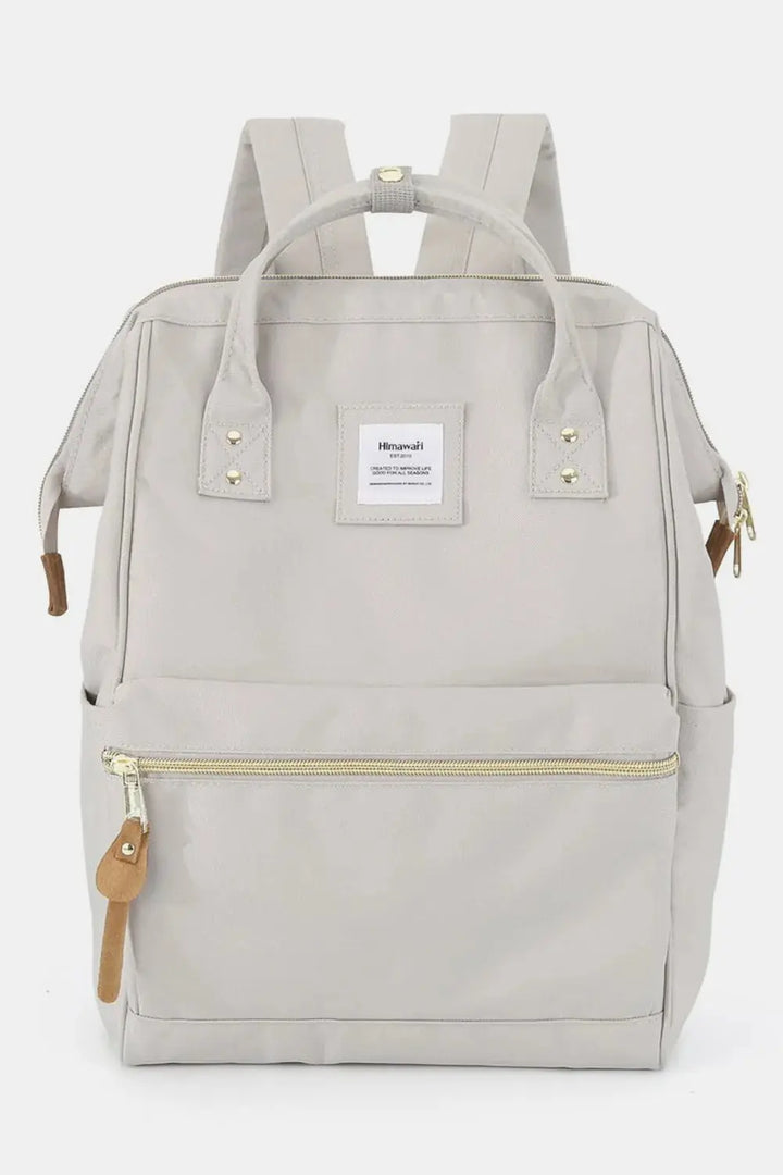Himawari Waterproof Canvas Backpack Bag with Side Pockets - Serene Crafts Hub