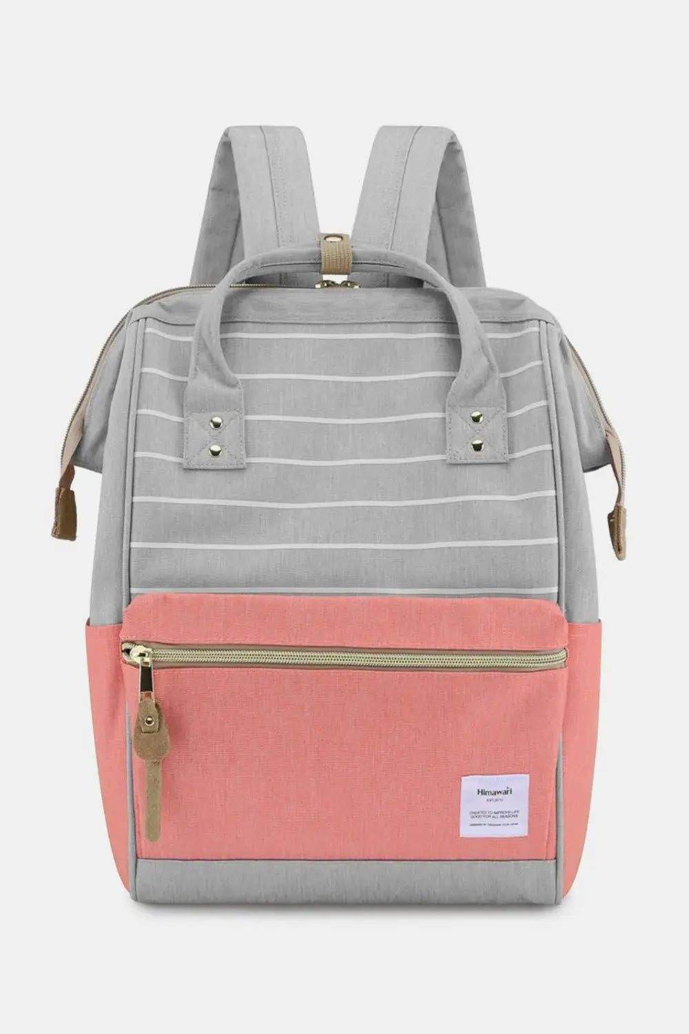 Himawari Waterproof Canvas Backpack Bag with Side Pockets - Serene Crafts Hub