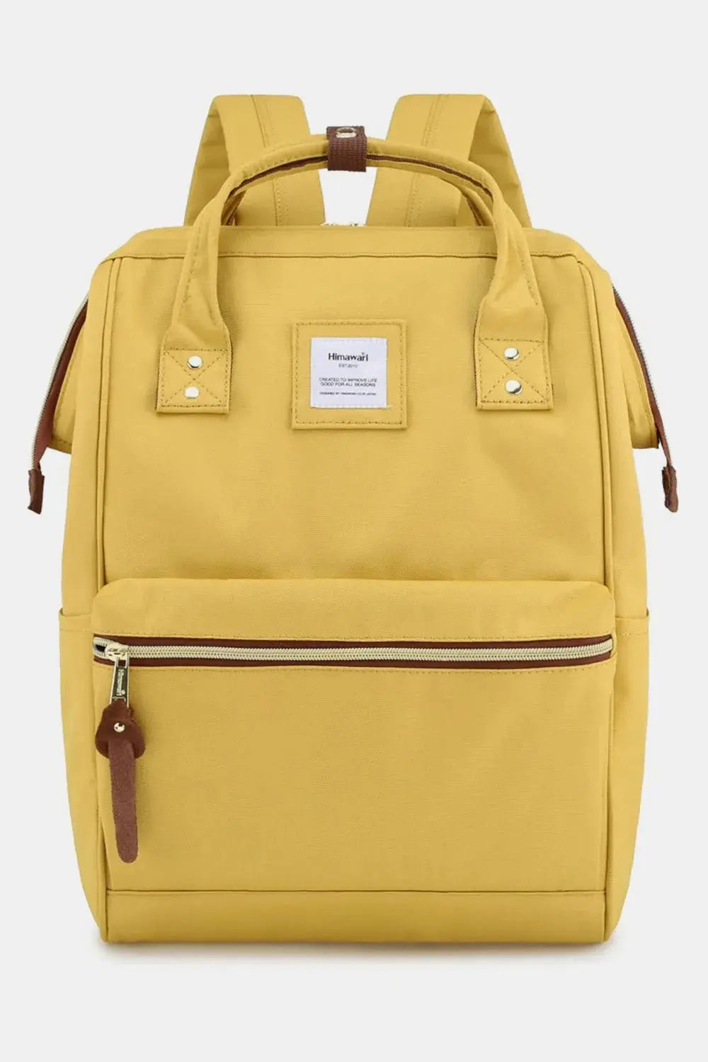 Himawari Waterproof Canvas Backpack Bag with Side Pockets - Serene Crafts Hub