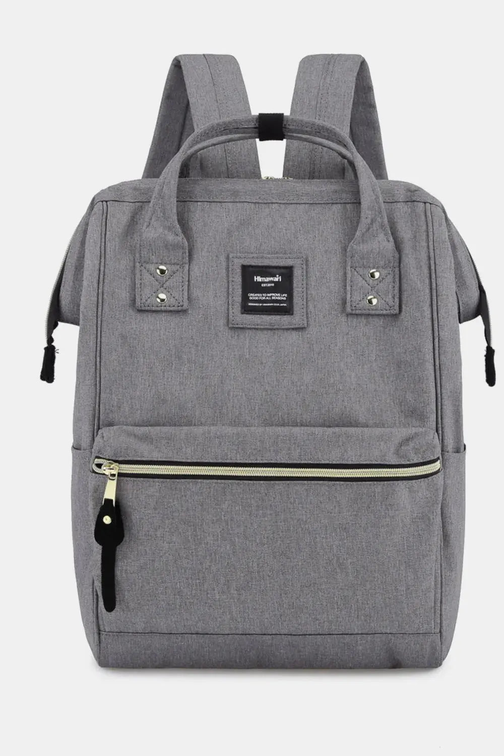 Himawari Waterproof Canvas Backpack Bag with Side Pockets - Serene Crafts Hub