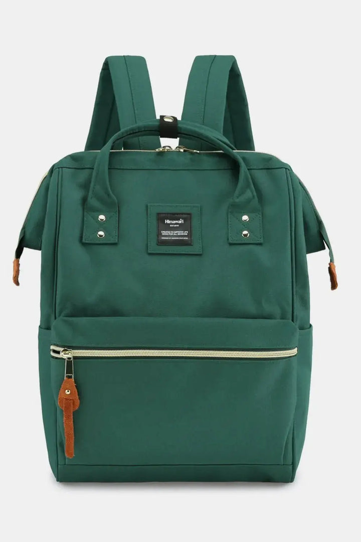 Himawari Waterproof Canvas Backpack Bag with Side Pockets - Serene Crafts Hub