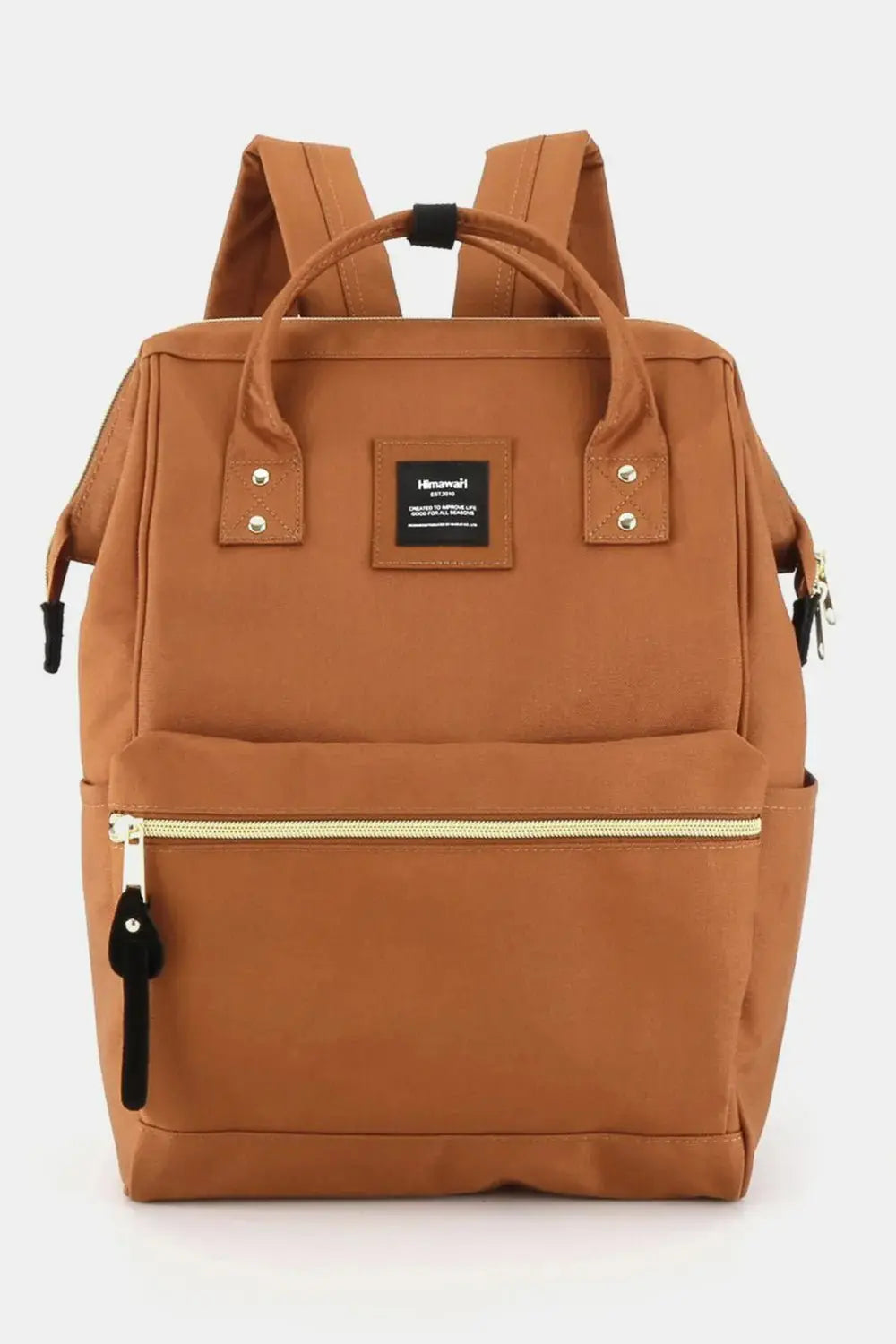 Himawari Waterproof Canvas Backpack Bag with Side Pockets - Serene Crafts Hub