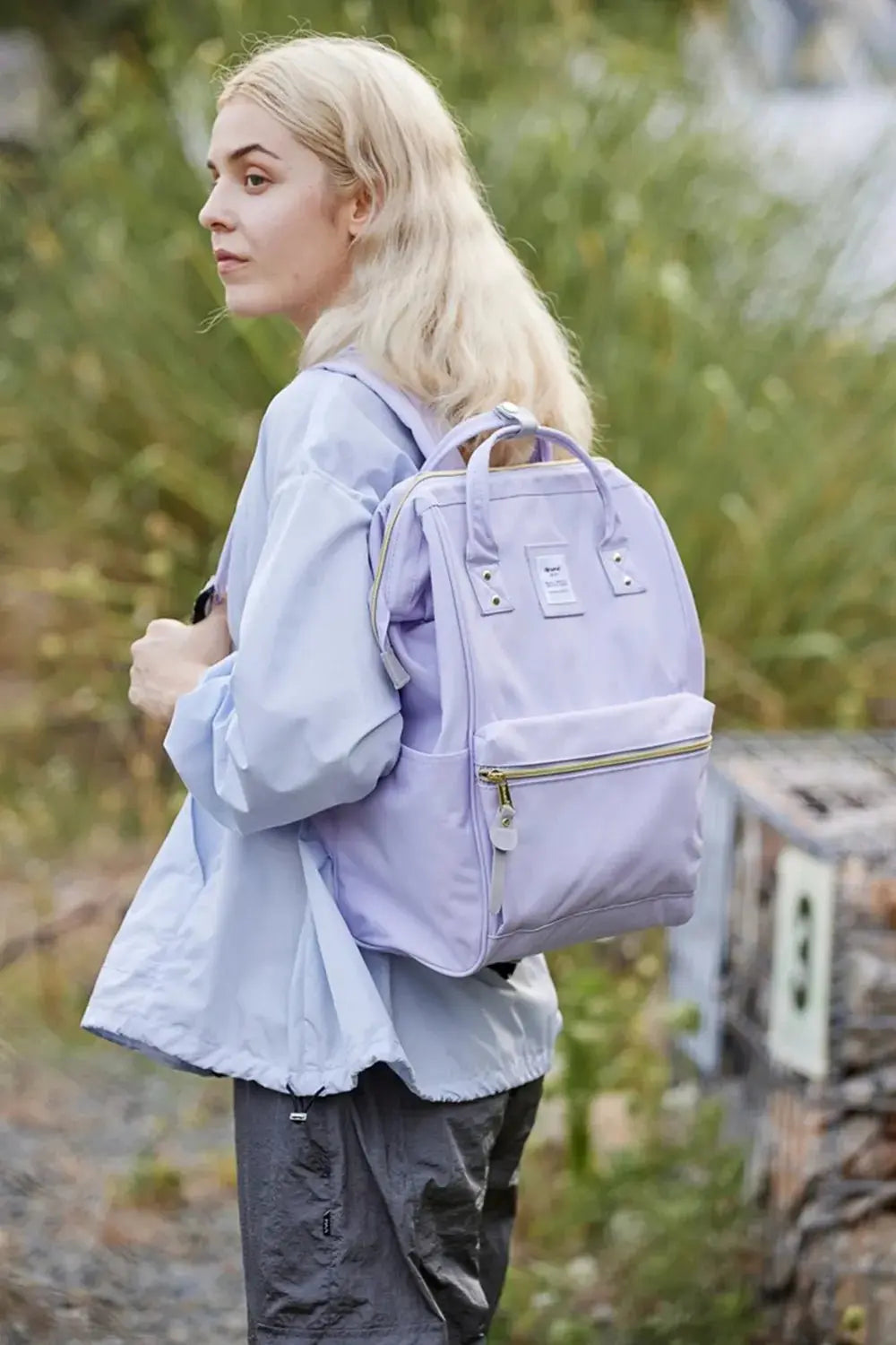 Himawari Waterproof Canvas Backpack Bag with Side Pockets - Serene Crafts Hub