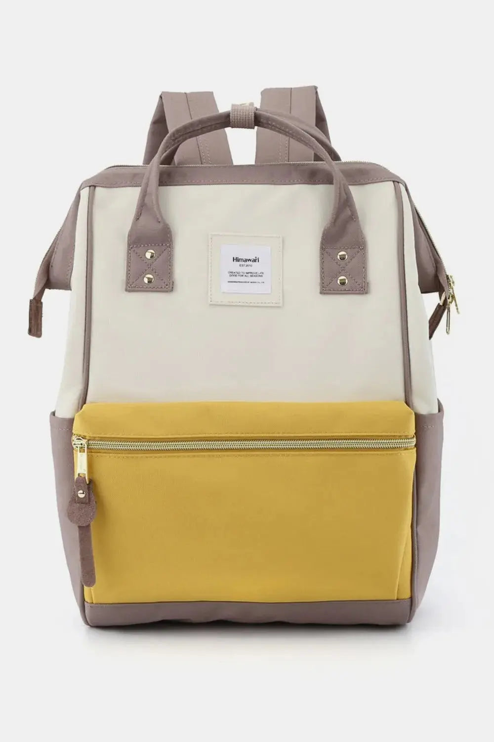Himawari Waterproof Canvas Backpack Bag with Side Pockets - Serene Crafts Hub