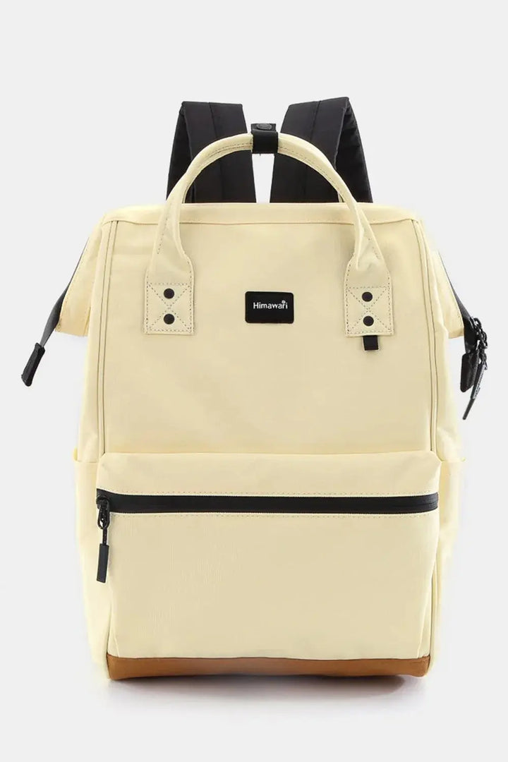 Himawari Waterproof Canvas Travel Backpack Bag with USB Port - Serene Crafts Hub