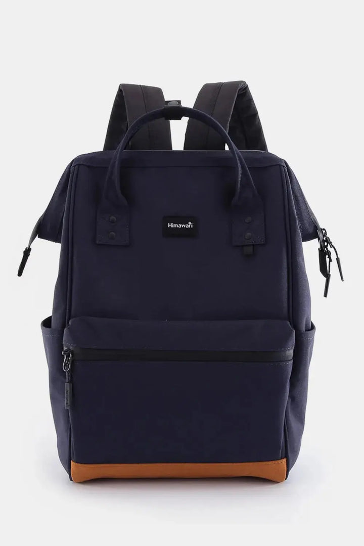 Himawari Waterproof Canvas Travel Backpack Bag with USB Port - Serene Crafts Hub