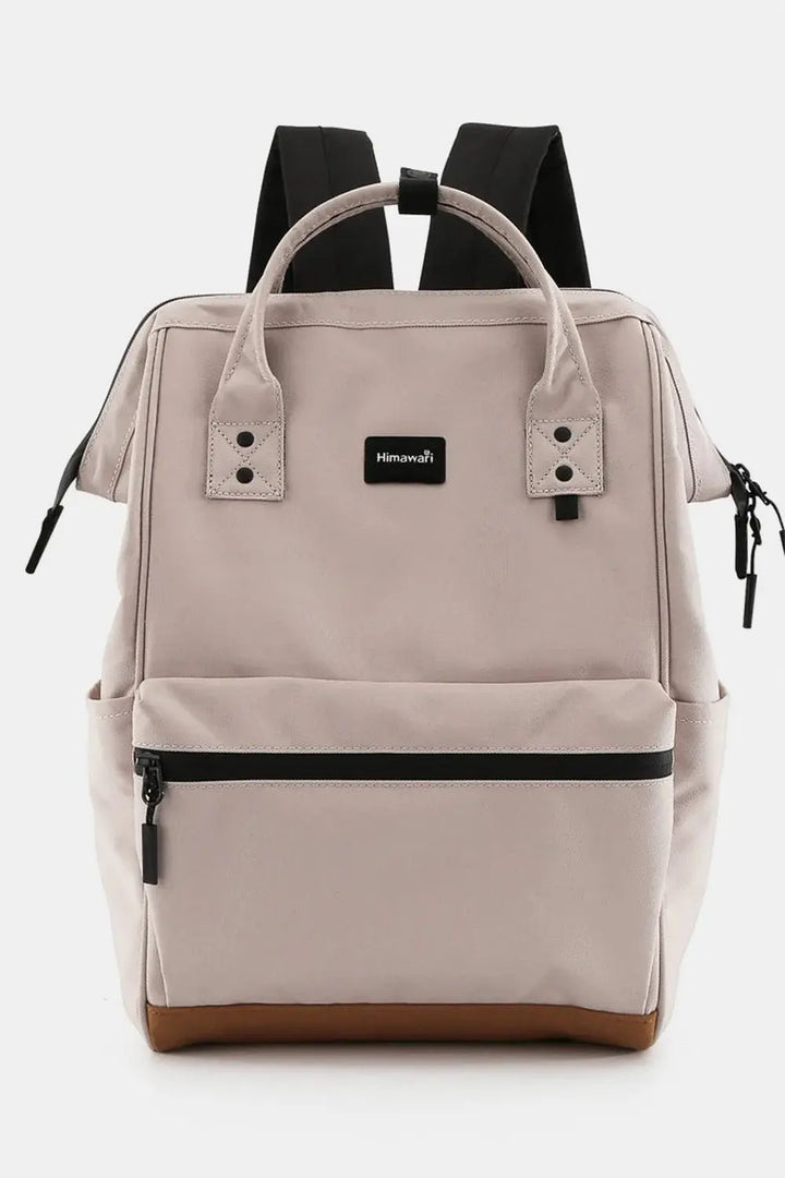 Himawari Waterproof Canvas Travel Backpack Bag with USB Port - Serene Crafts Hub