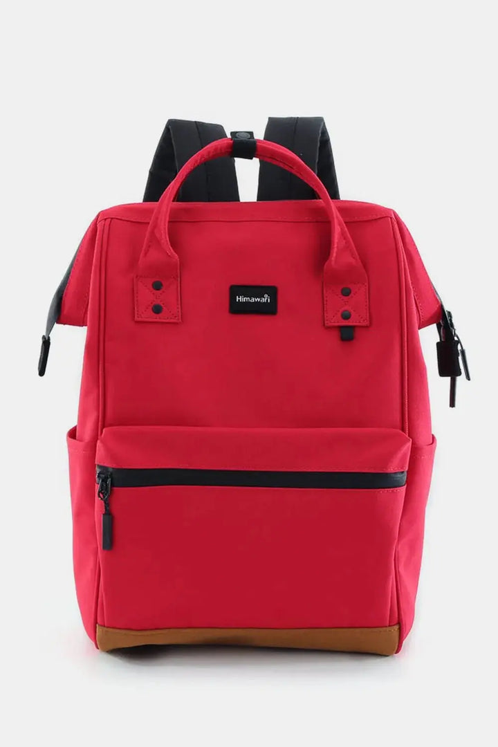 Himawari Waterproof Canvas Travel Backpack Bag with USB Port - Serene Crafts Hub