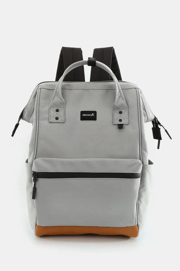 Himawari Waterproof Canvas Travel Backpack Bag with USB Port - Serene Crafts Hub