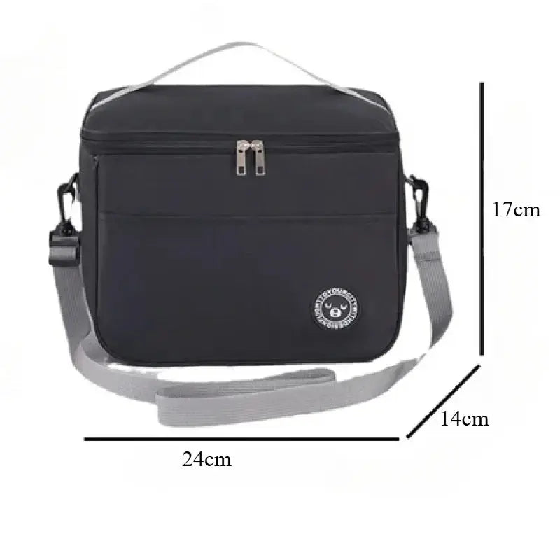 Large - Capacity Insulated Lunch Bag – Waterproof Thermal Lunch Box with Shoulder Strap - Serene Crafts Hub