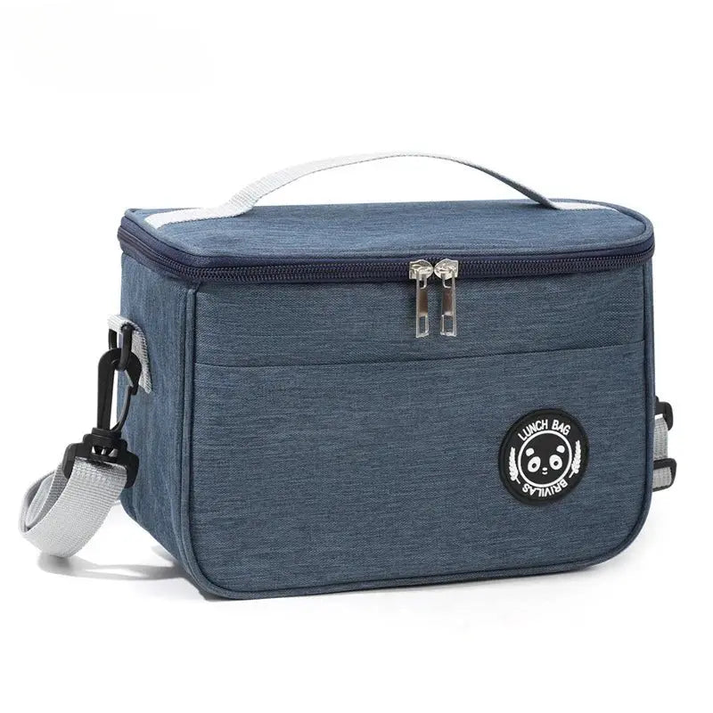 Large - Capacity Insulated Lunch Bag – Waterproof Thermal Lunch Box with Shoulder Strap - Serene Crafts Hub