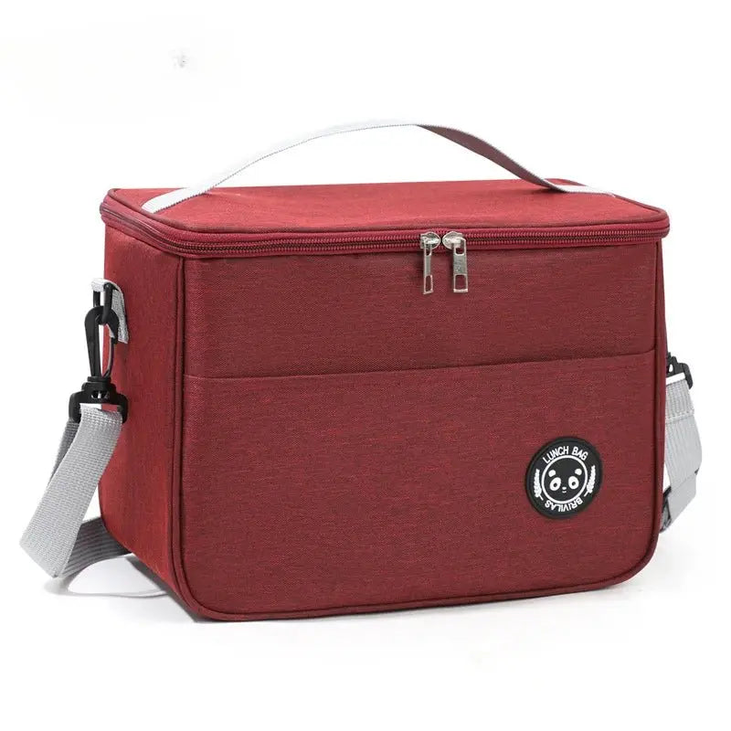 Large - Capacity Insulated Lunch Bag – Waterproof Thermal Lunch Box with Shoulder Strap - Serene Crafts Hub