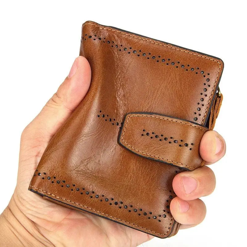 Luxury RFID Leather Wallet for Women - Vintage Style - Serene Crafts Hub