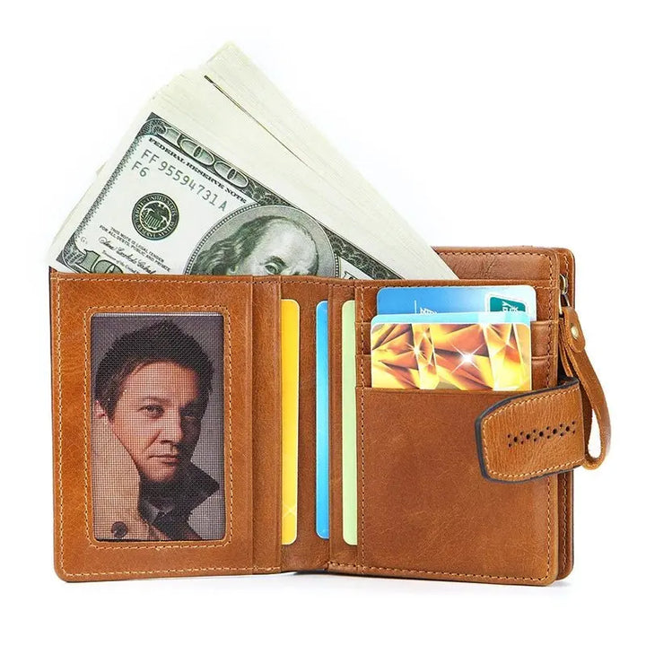 Luxury RFID Leather Wallet for Women - Vintage Style - Serene Crafts Hub
