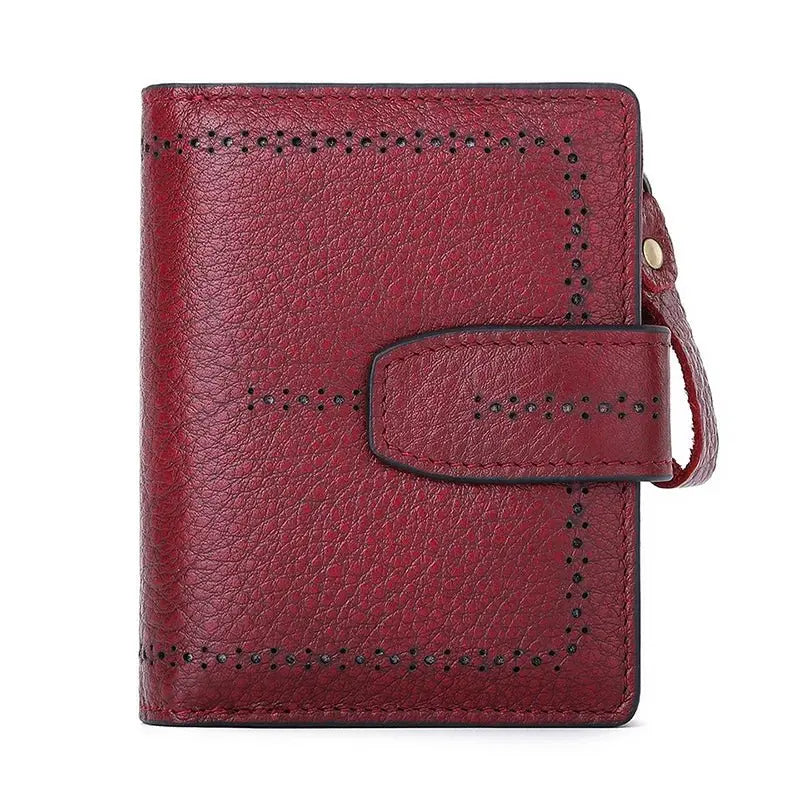 Luxury RFID Leather Wallet for Women - Vintage Style - Serene Crafts Hub