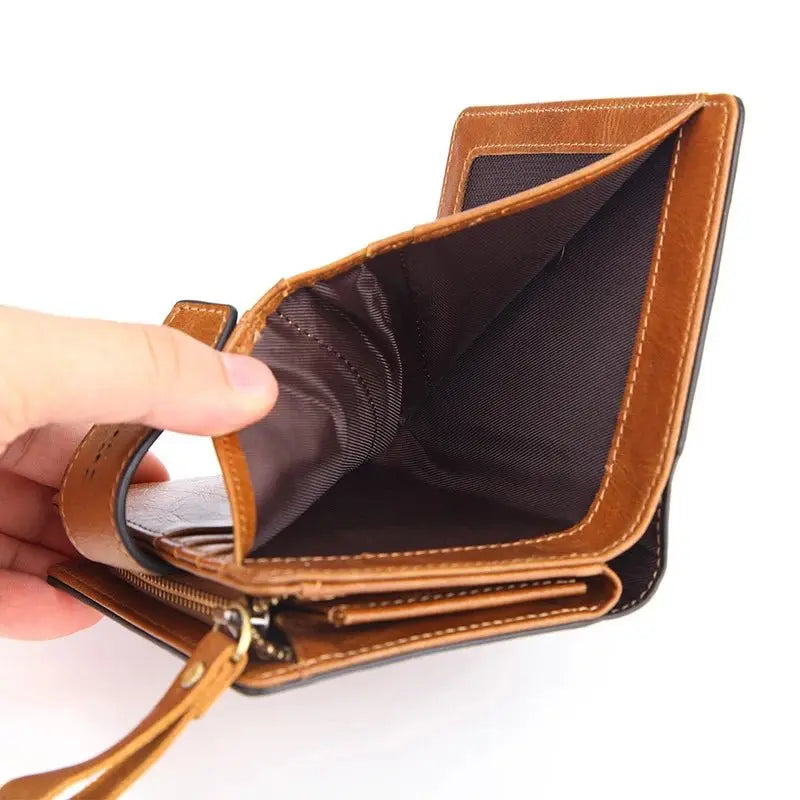 Luxury RFID Leather Wallet for Women - Vintage Style - Serene Crafts Hub